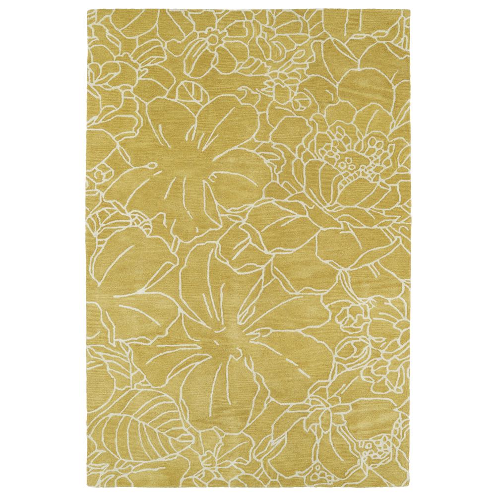 Kaleen Rugs MLG05-28 Melange Collection 5 Ft x 7 Ft 9 In Rectangle Rug in Yellow