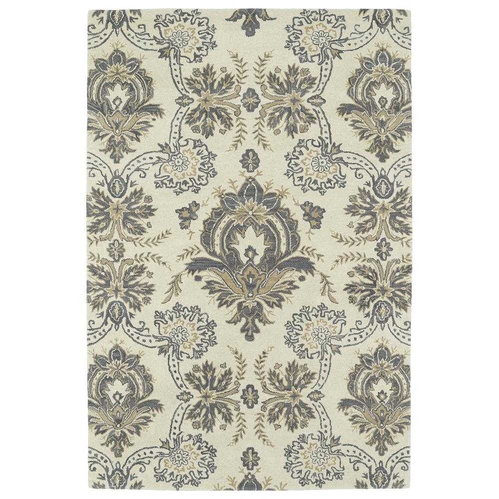 Kaleen Rugs MLG07-1 Melange Collection 5 Ft x 7 Ft 9 In Rectangle Rug in Ivory