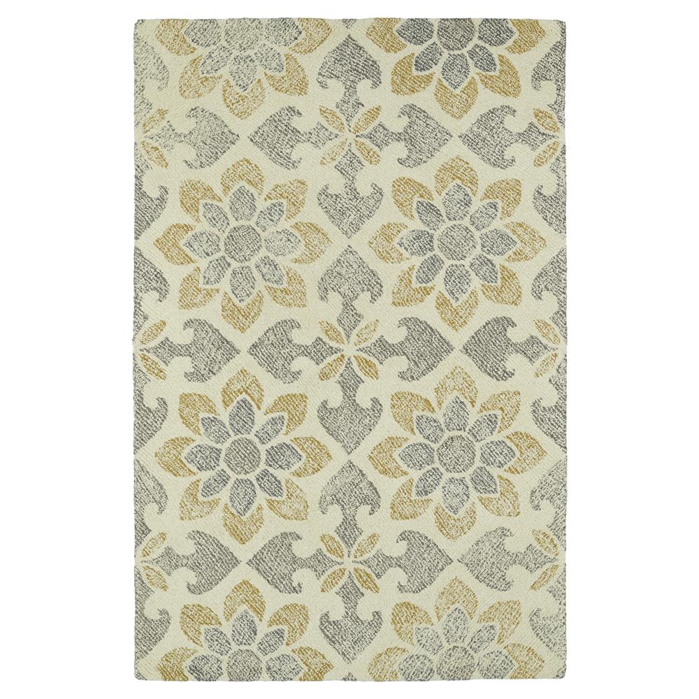 Kaleen Rugs MTG02-1 Montage Collection 3 Ft 6 In x 5 Ft 6 In Rectangle Rug in Ivory