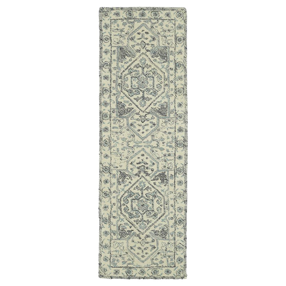 Kaleen Rugs MTG07-1 Montage Collection 2 Ft 6 In x 8 Ft Runner Rug in Ivory