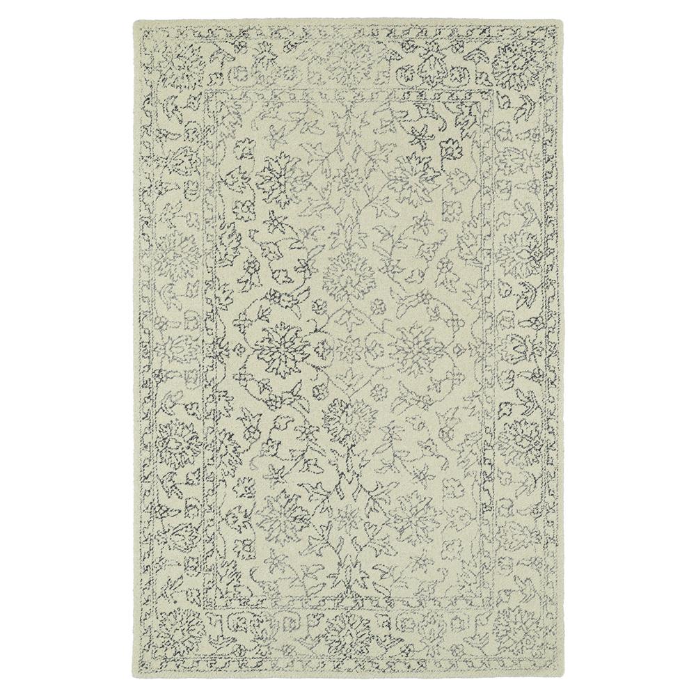 Kaleen Rugs MTG09-1 Montage Collection 3 Ft 6 In x 5 Ft 6 In Rectangle Rug in Ivory