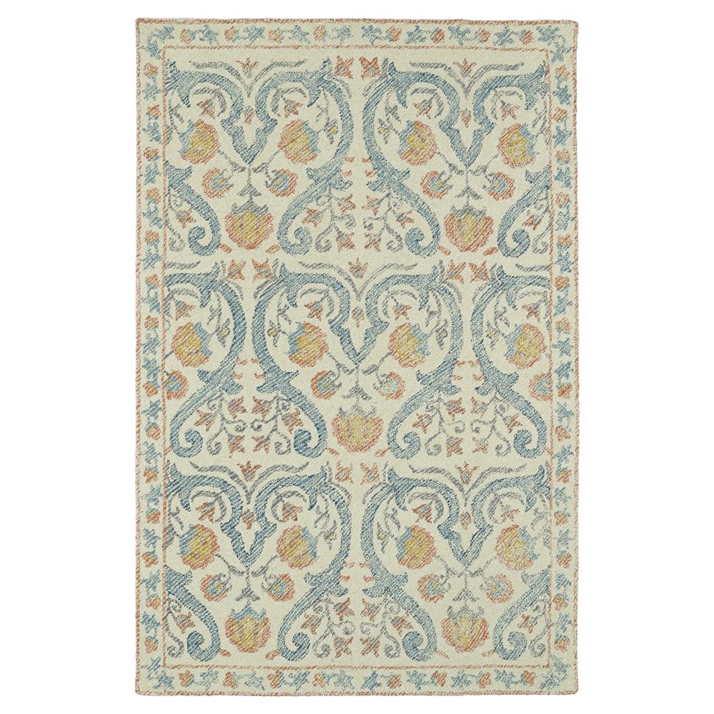 Kaleen Rugs MTG11-91 Montage Collection 8 Ft x 10 Ft Rectangle Rug in Teal