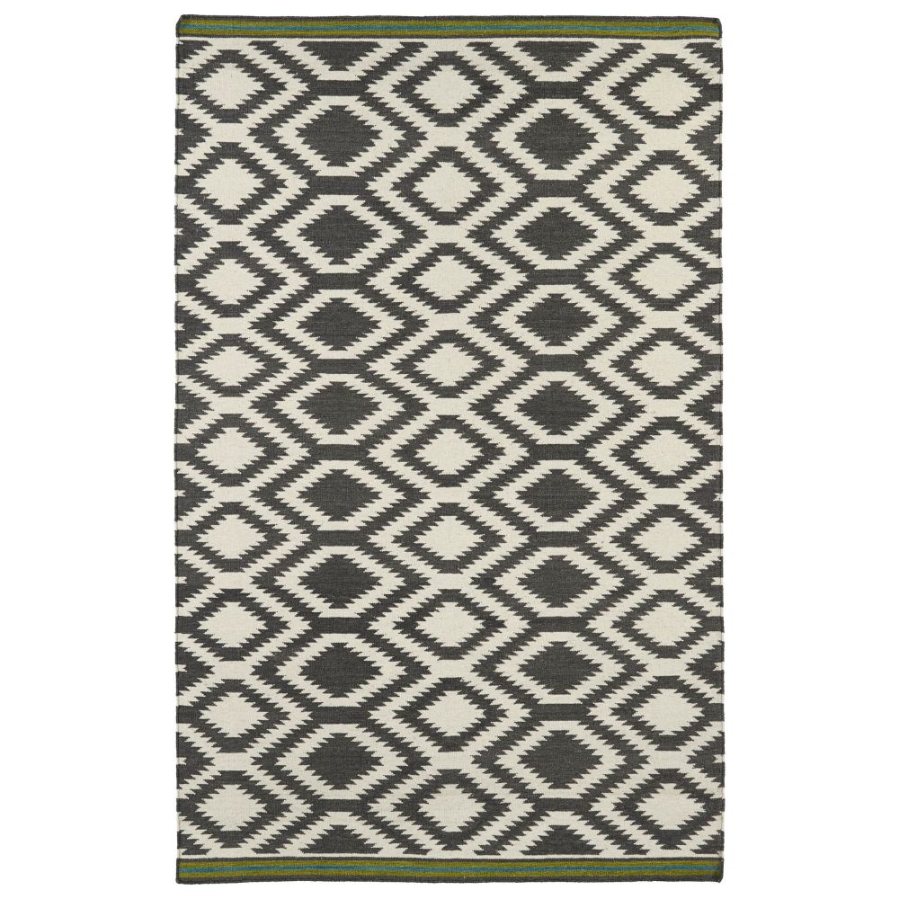 Kaleen Rugs NOM04-75 Nomad Collection 5 Ft x 8 Ft Rectangle Rug in Grey