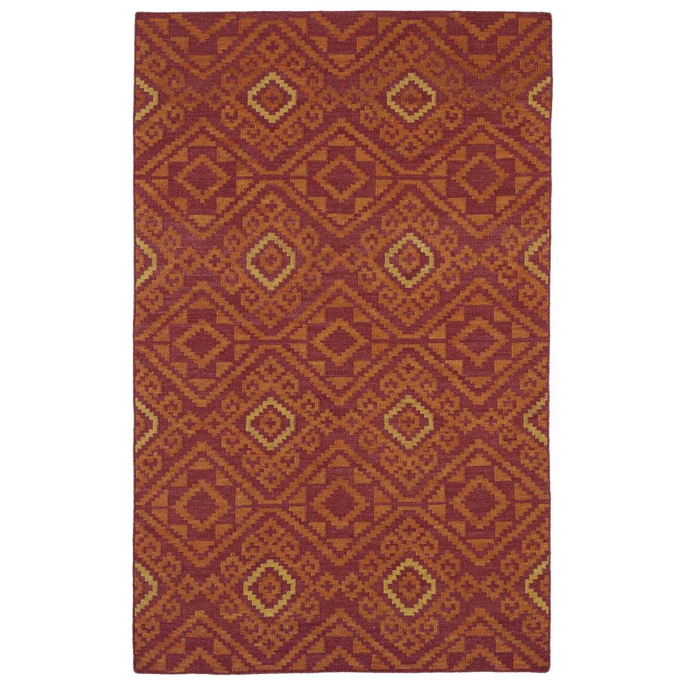 Kaleen Rugs NOM05-25 Nomad 3 Ft. 6 In. X 5 Ft. 6 In. Rectangle Rug in Red