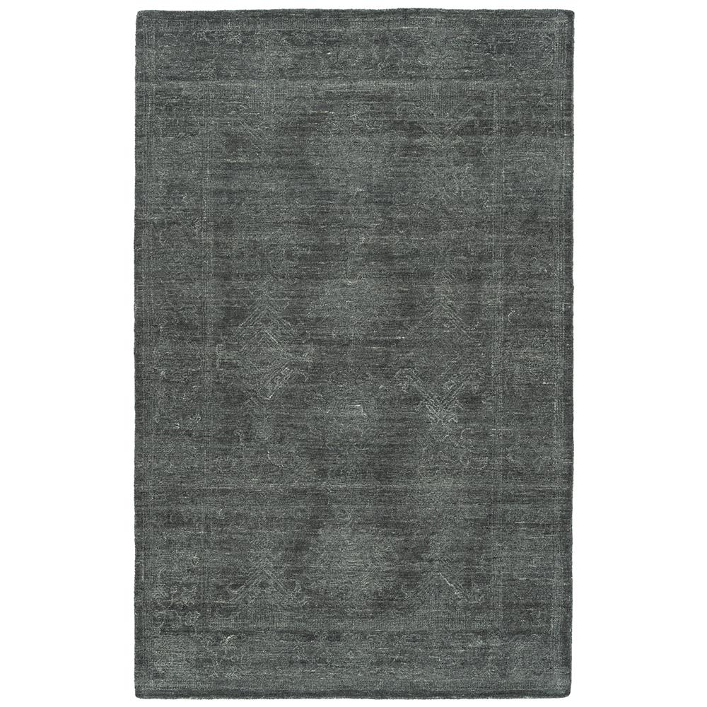 Kaleen Rugs PDN02-38 Palladian Collection 8 Ft x 10 Ft Rectangle Rug in Charcoal