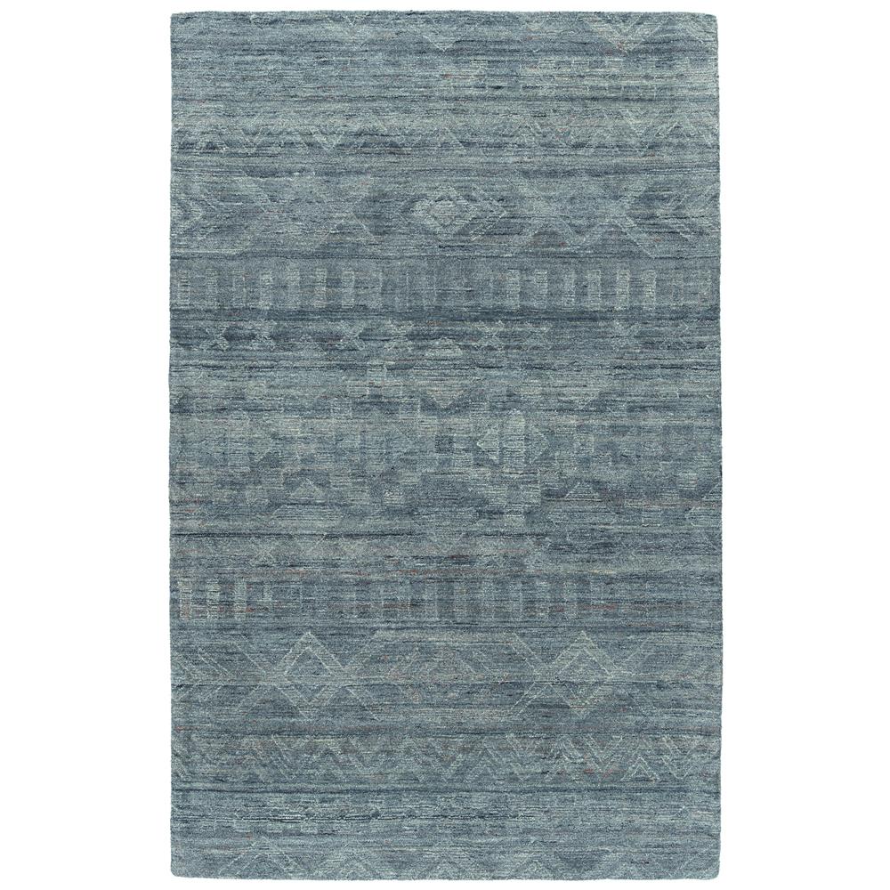Kaleen Rugs PDN04-17 Palladian Collection 2 Ft 6 x 8 Ft Runner Rug in Blue