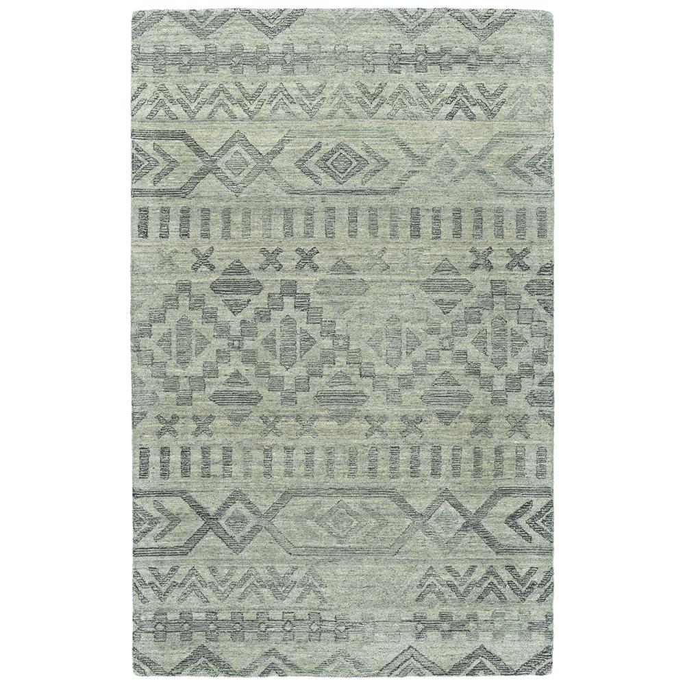 Kaleen Rugs PDN04-77 Palladian Collection 9 Ft x 12 Ft Rectangle Rug in Silver