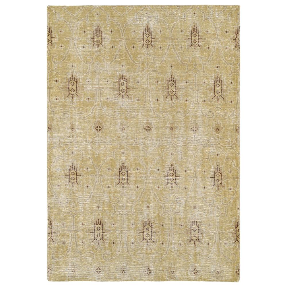 Kaleen Rugs RES01-5 Restoration Collection 9 Ft x 12 Ft Rectangle Rug in Gold