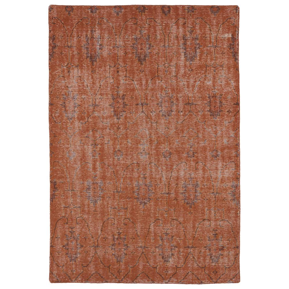 Kaleen Rugs RES01-31 Restoration Collection 4 Ft x 6 Ft Rectangle Rug in Pumpkin