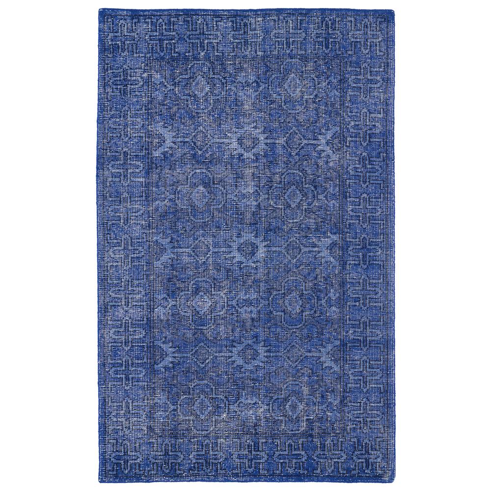 Kaleen Rugs RES04-17 Restoration Collection 2 Ft x 3 Ft Rectangle Rug in Blue