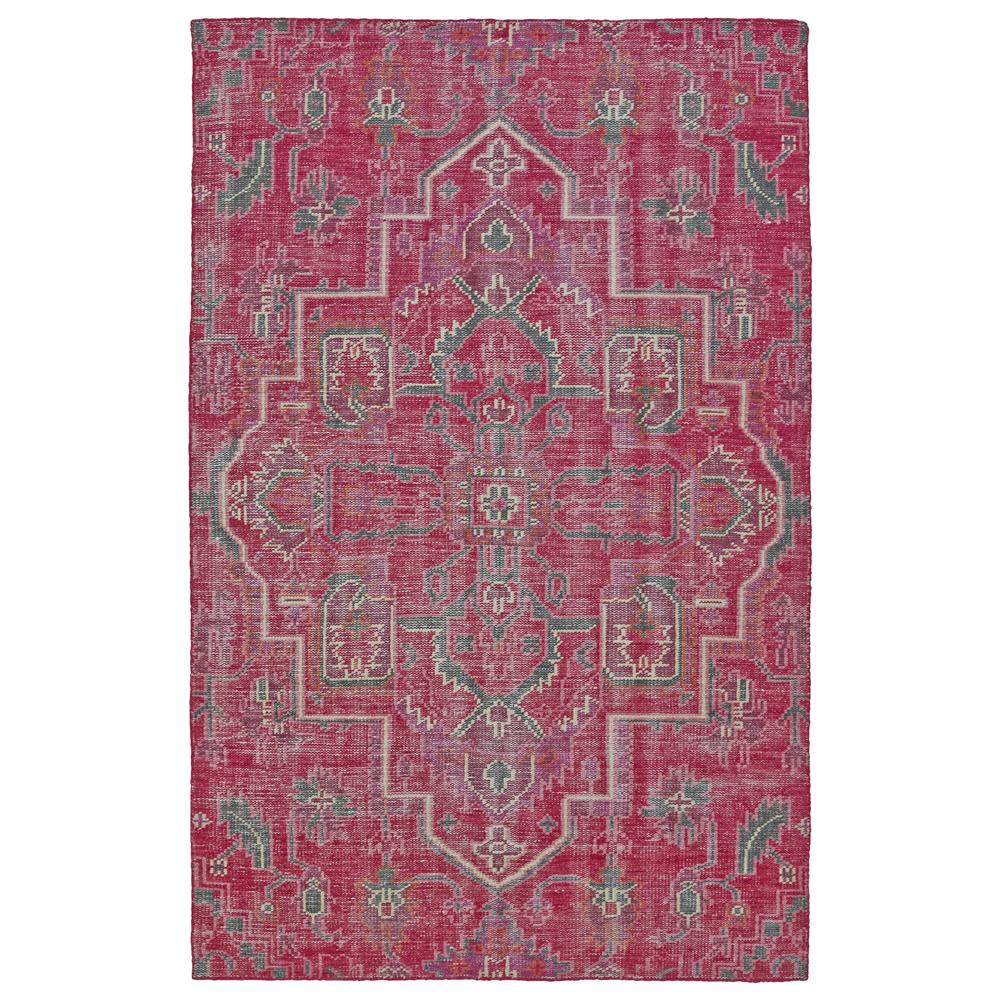 Kaleen Rugs RLC01-92 Relic Collection 2 Ft x 3 Ft Rectangle Rug in Pink