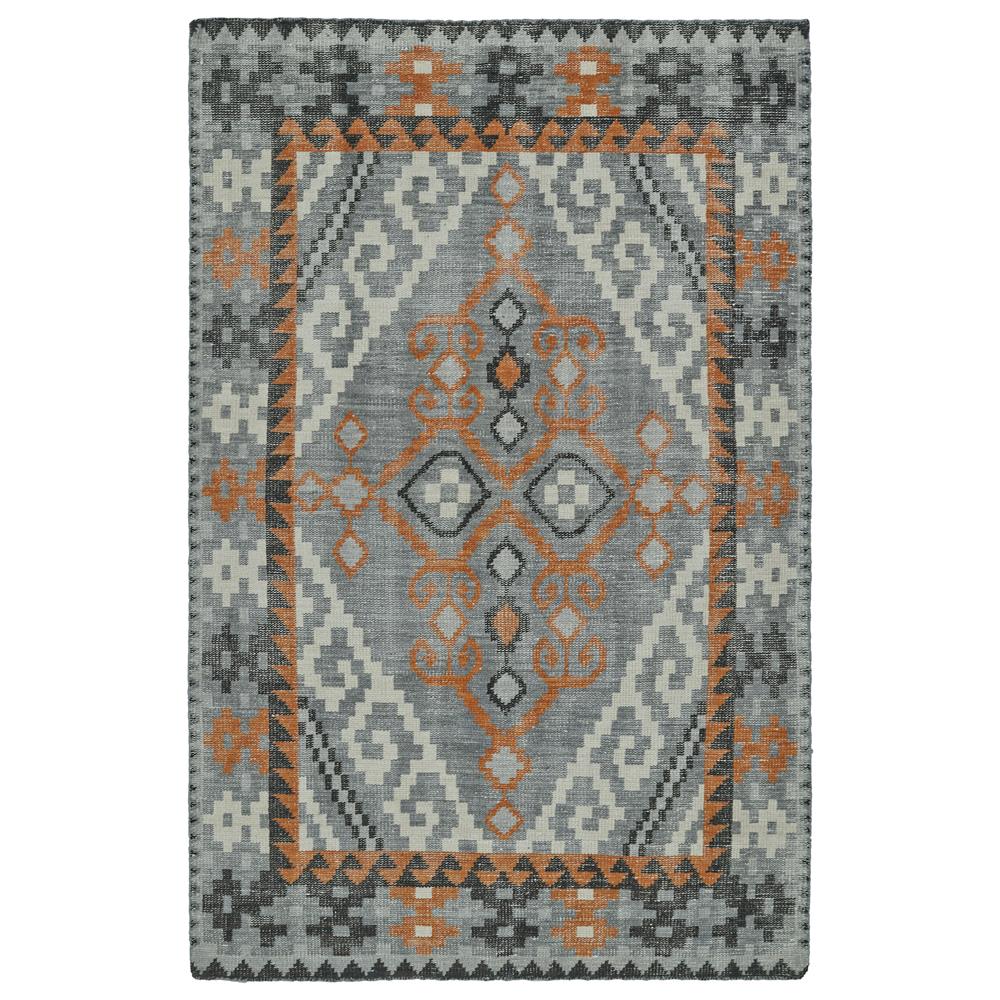 Kaleen Rugs RLC07-75 Relic Collection 5 Ft 6 In x 8 Ft 6 In Rectangle Rug in Grey