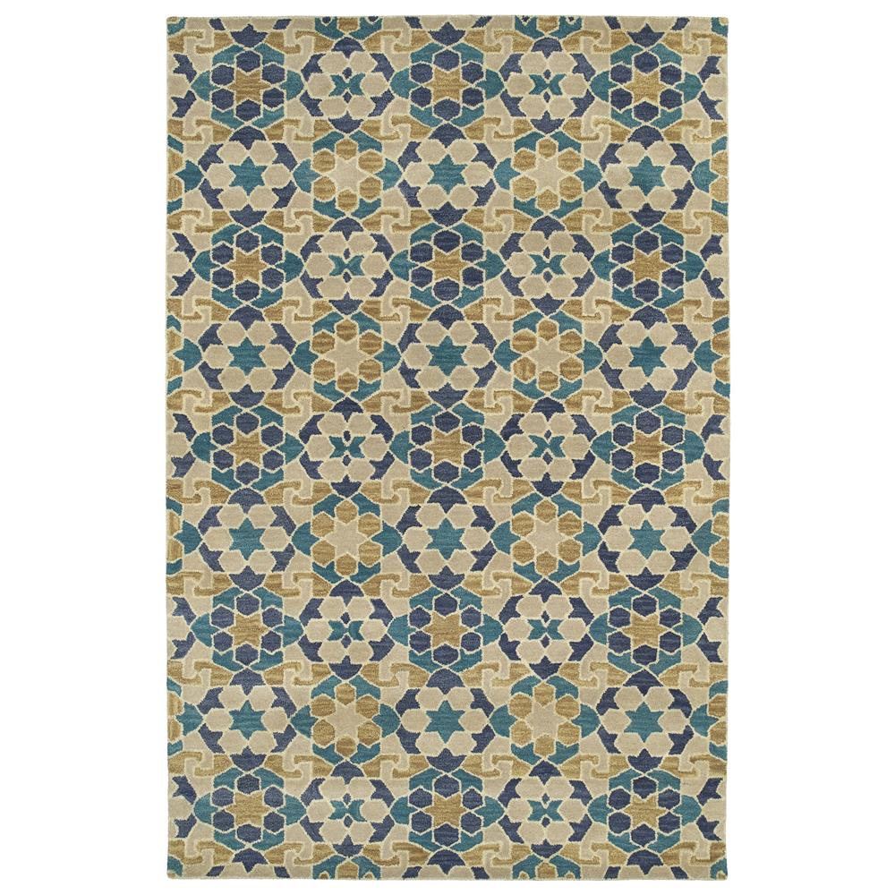 Kaleen Rugs ROA06-29 Rosaic Collection 5 Ft x 7 Ft 9 In Rectangle Rug in Sand