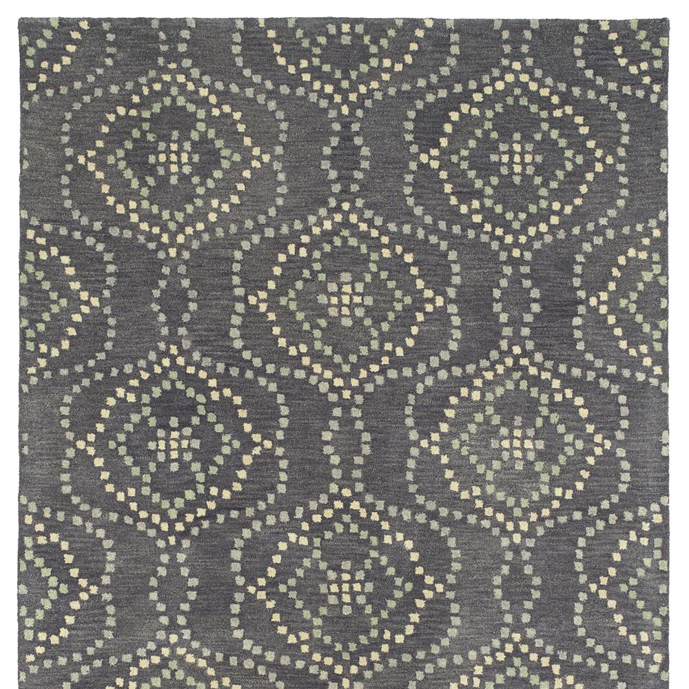 Kaleen Rugs ROA08-103 Rosaic Collection 9 Ft 6 In x 13 Ft Rectangle Rug in Slate