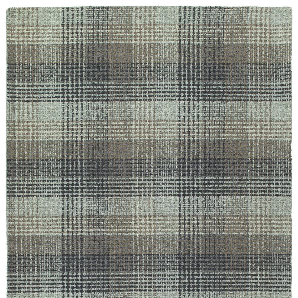 Kaleen Rugs SAT03-75 Sartorial Collection 2 Ft x 3 Ft Rectangle Rug in Grey 