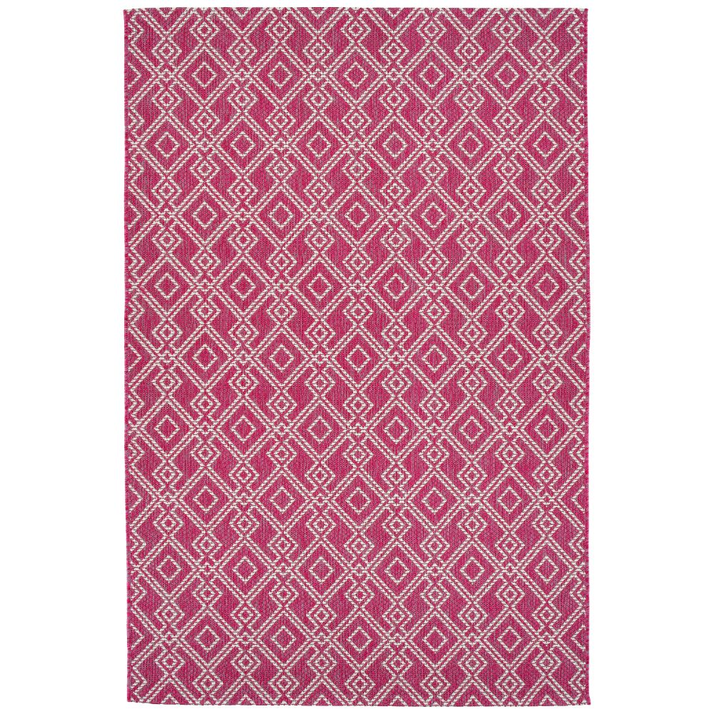 Kaleen Rugs SLR01-92 Soleri Collection 2 ft. 7 in. X 4 ft. 11 in. Rectangle Rug in Pink/White