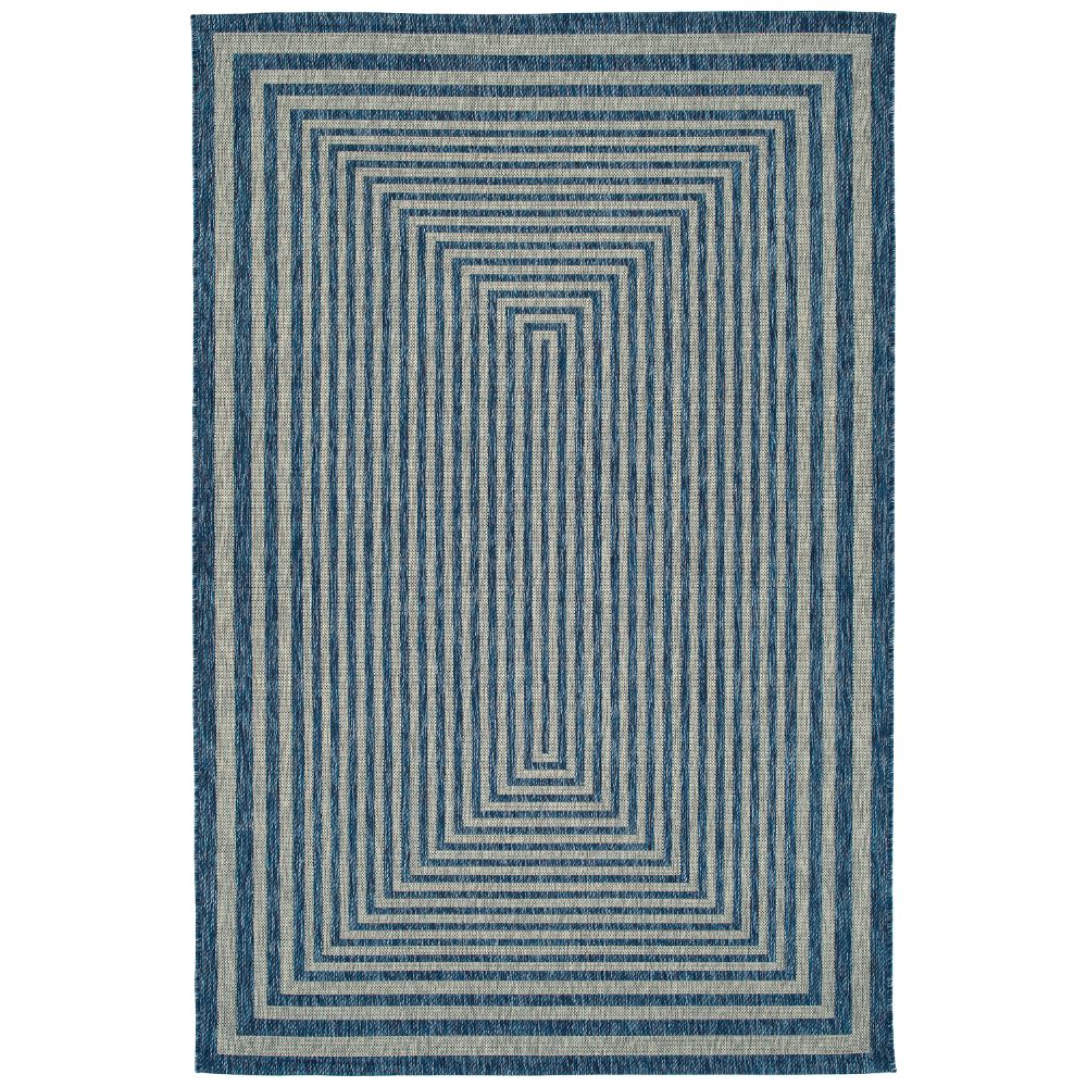 Kaleen Rugs SLR02-22 Soleri Collection 3 ft. 11 in. X 5 ft. 11 in. Rectangle Rug in Navy/Gray