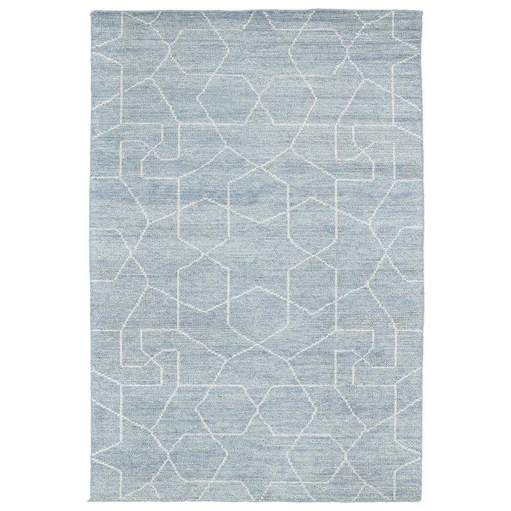 Kaleen Rugs SOL04-79 Solitaire 5 Ft. X 7 Ft. 9 In. Rectangle Rug in Lt. Blue
