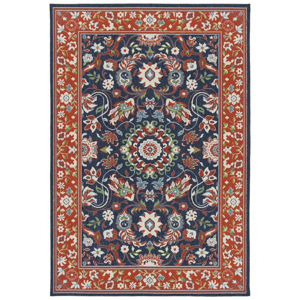 Kaleen Rugs SUN03-32 Sunice Collection 3 Ft 6 In x 5 Ft 6 In Rectangle Rug in Tangerine