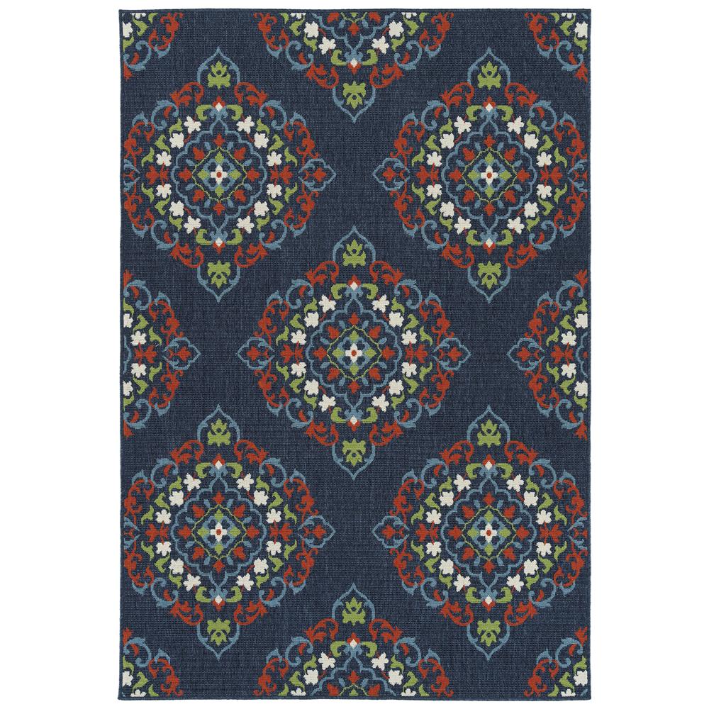 Kaleen Rugs SUN05-22 Sunice Collection 1 Ft 9 In x 3 Ft Rectangle Rug in Navy