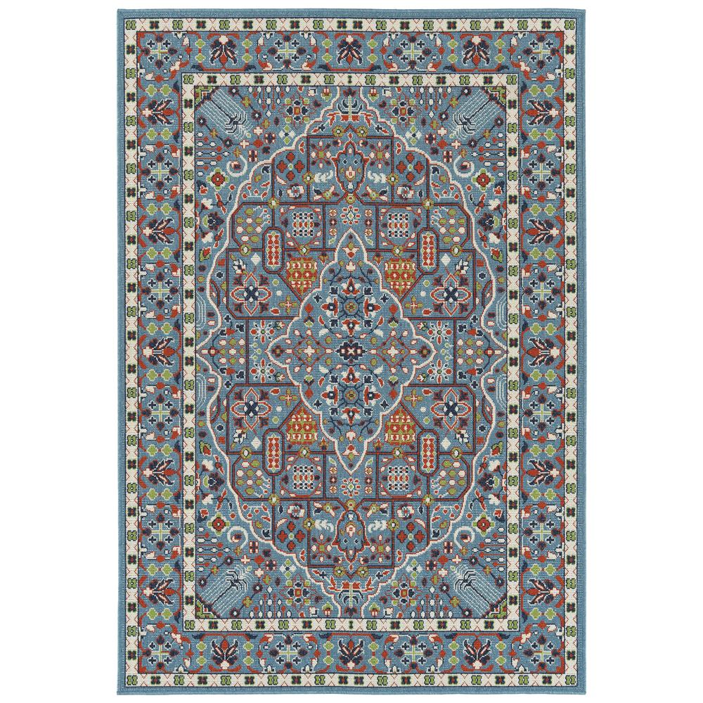 Kaleen Rugs SUN07-79 Sunice Collection 7 Ft 2 In x 10 Ft 5 In Rectangle Rug in Light Blue