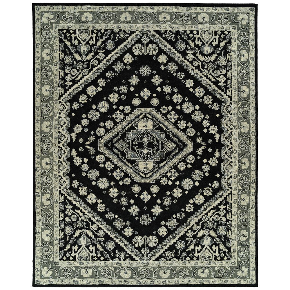 Kaleen Rugs TDC04-02 Charlotte Collection Black 2