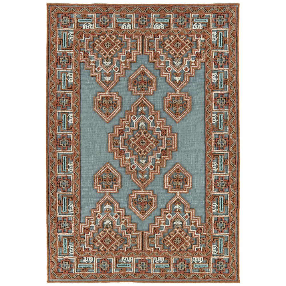 Kaleen Rugs TDW01-10 Warwick Collection Terracotta 18" x 18" Square Residential Indoor Throw Rug