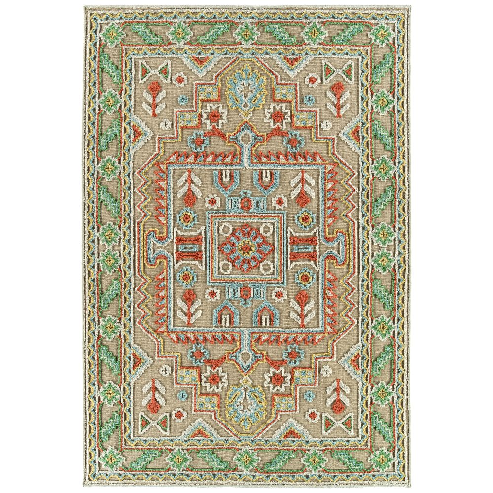 Kaleen Rugs TDW04-86 Warwick Collection Multi 18" x 18" Square Residential Indoor Throw Rug