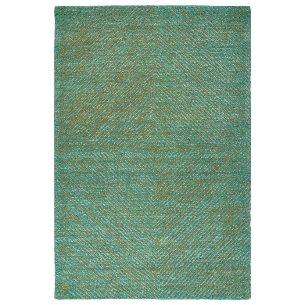 Kaleen Rugs TXT03-78 Textura Collection 8 Ft x 10 Ft Rectangle Rug in Turquoise