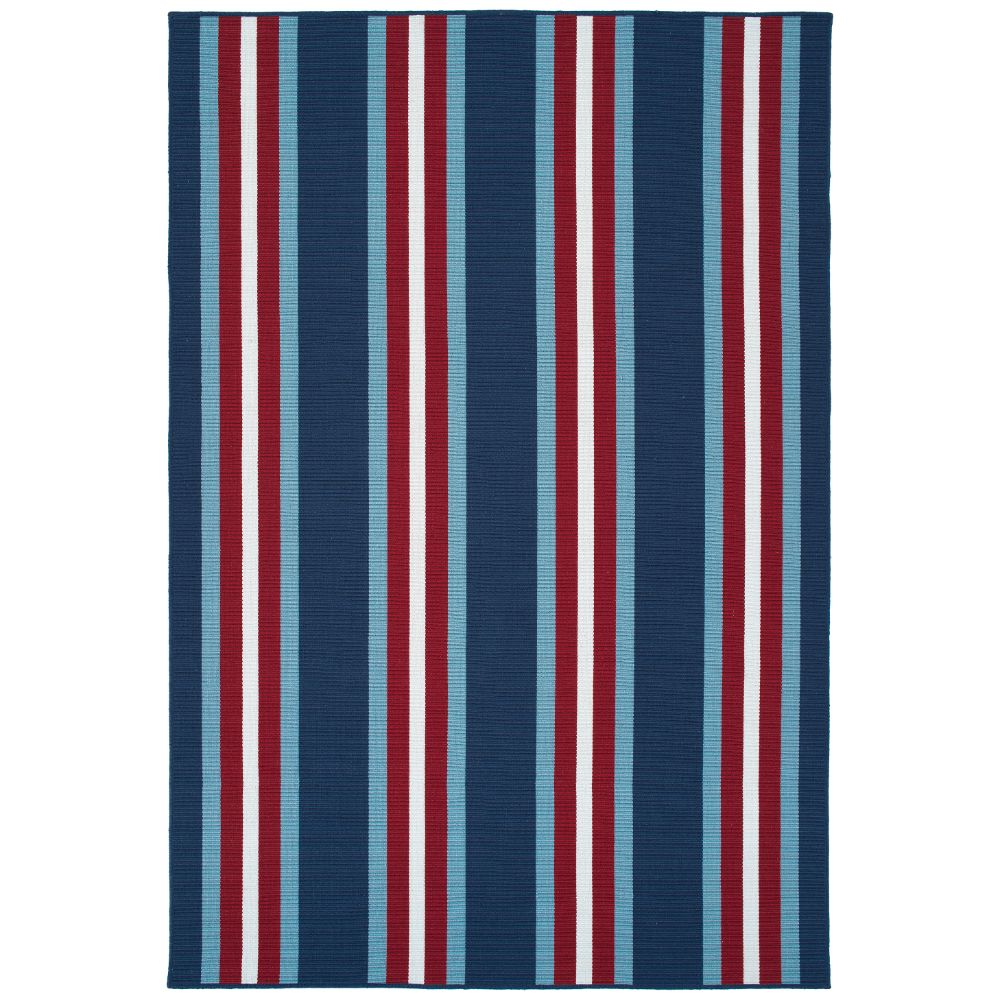 Kaleen Rugs VOA02-17 Voavah Collection 8 ft. X 10 ft. Rectangle Rug in Blue/Navy/Red/White