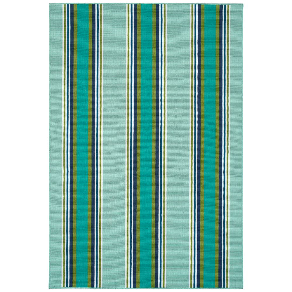 Kaleen Rugs VOA03-10 Voavah Collection 4 ft. X 6 ft. Rectangle Rug in Seafoam/Teal/Green/White Navy/Blue