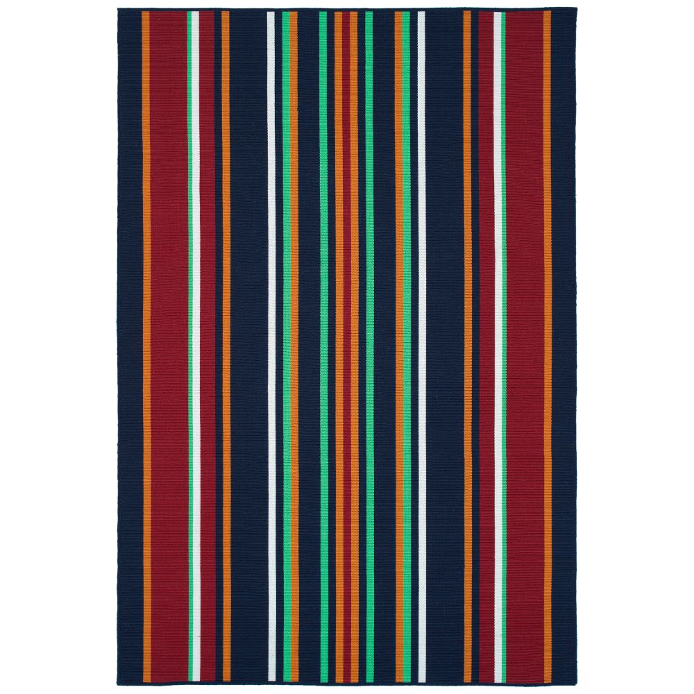 Kaleen Rugs VOA06-22 Voavah Collection 8 ft. 6 in. X 11 ft. 6 in. Rectangle Rug in Navy/Red/Orange/Lime Green/White