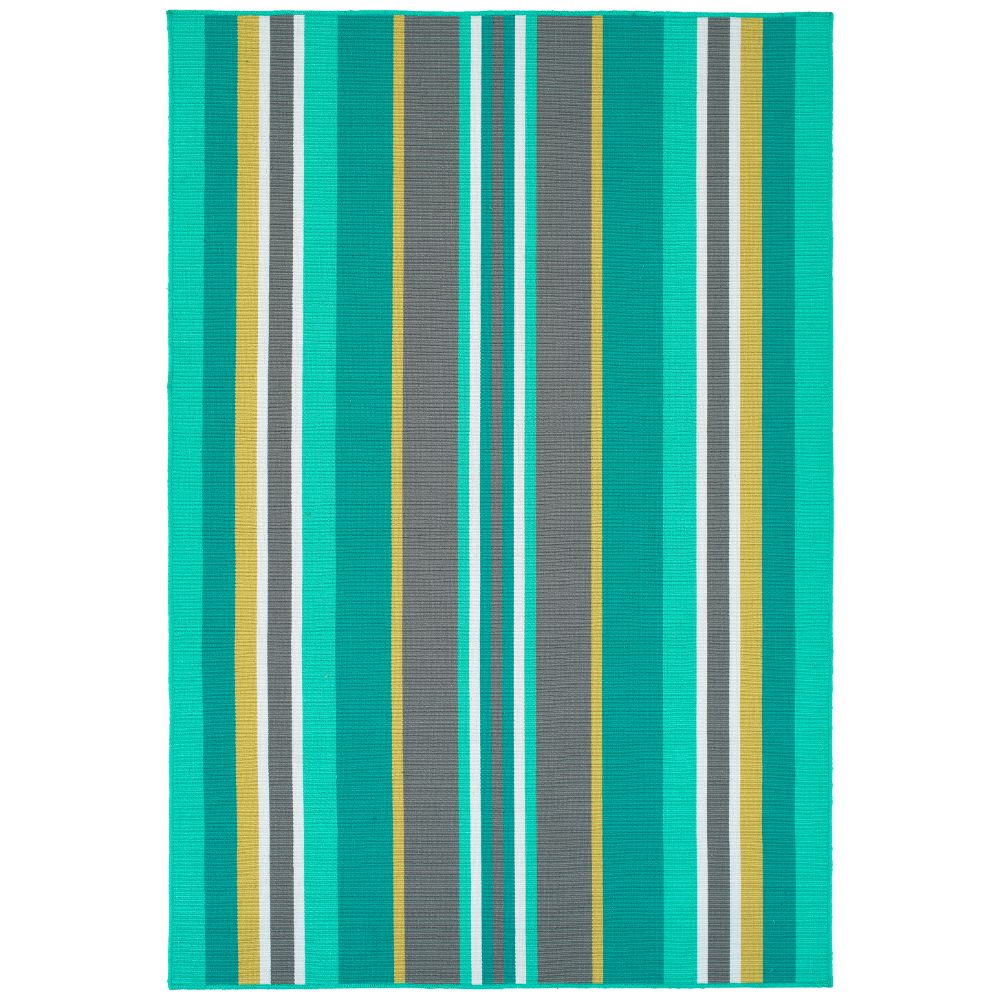 Kaleen Rugs VOA08-91 Voavah Collection 8 ft. 6 in. X 11 ft. 6 in. Rectangle Rug in Teal/Turquoise/Gray/Yellow/White