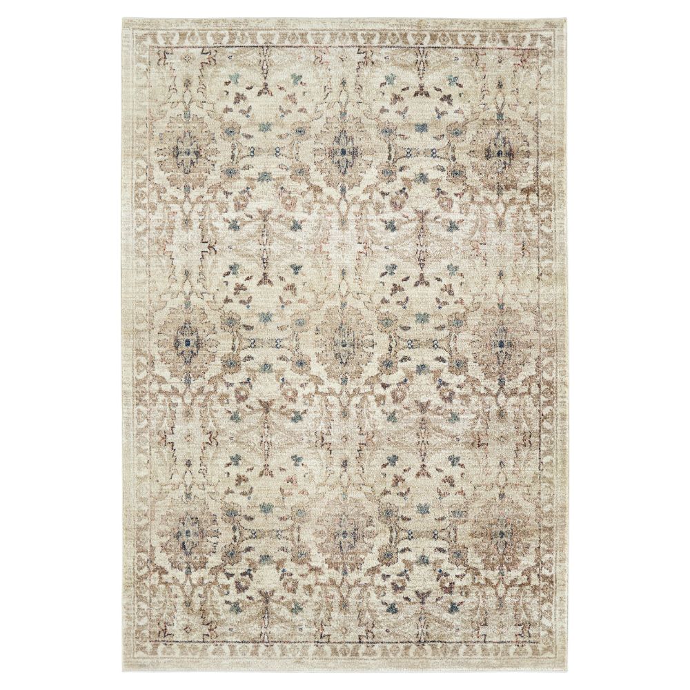 Kaleen Rugs WYN01-29 Wynnlow Collection 2 ft. 3 in. X 11 ft. 7 in. Runner Rug in Sand/Ivory/Blue/Teal/Gold/Pink/Lt Pink