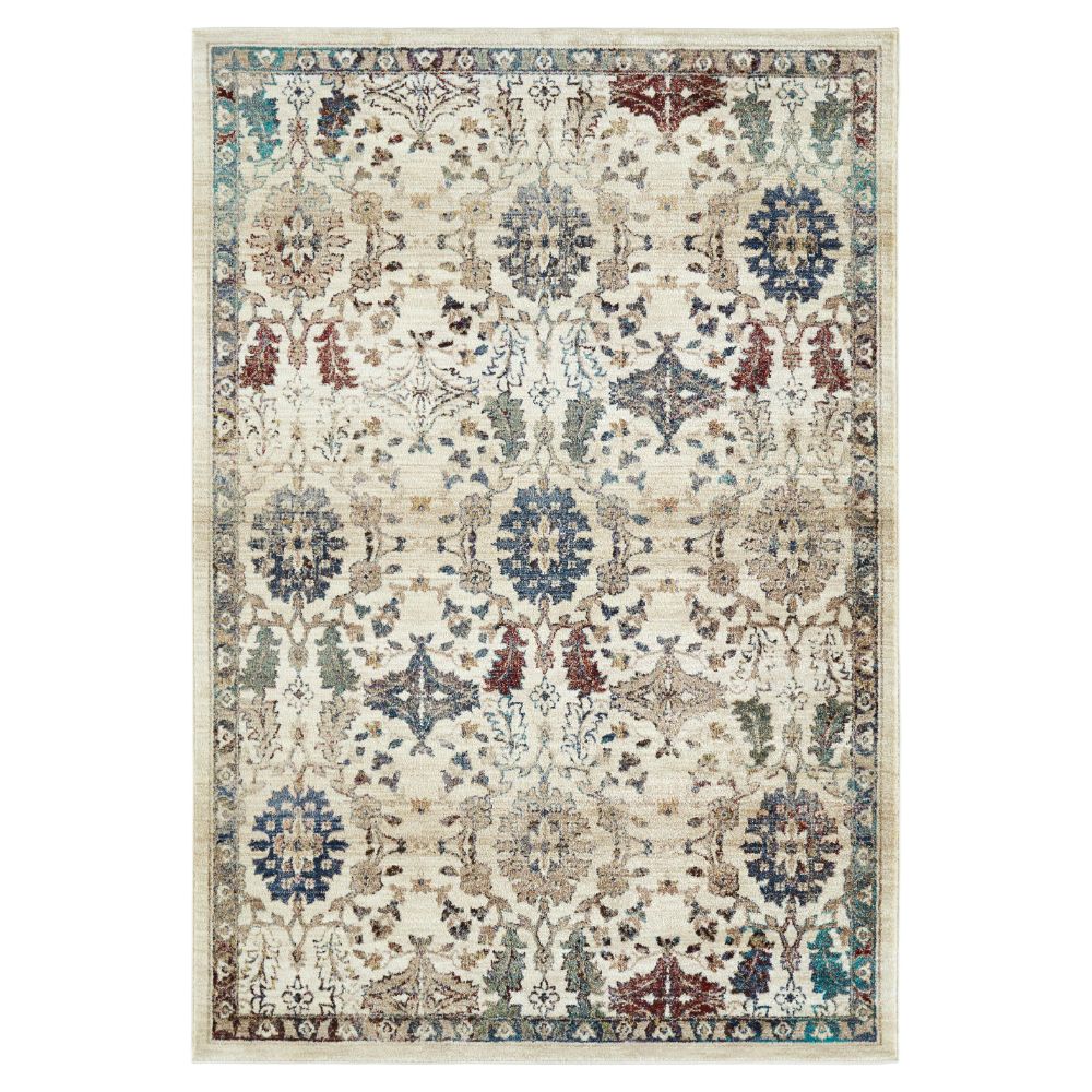 Kaleen Rugs WYN01-86 Wynnlow Collection 7 ft. 10 in. X 10 ft. 10 in. Rectangle Rug in Multi/Sand/Ivory/Blue/Teal/Red/Green/Gold