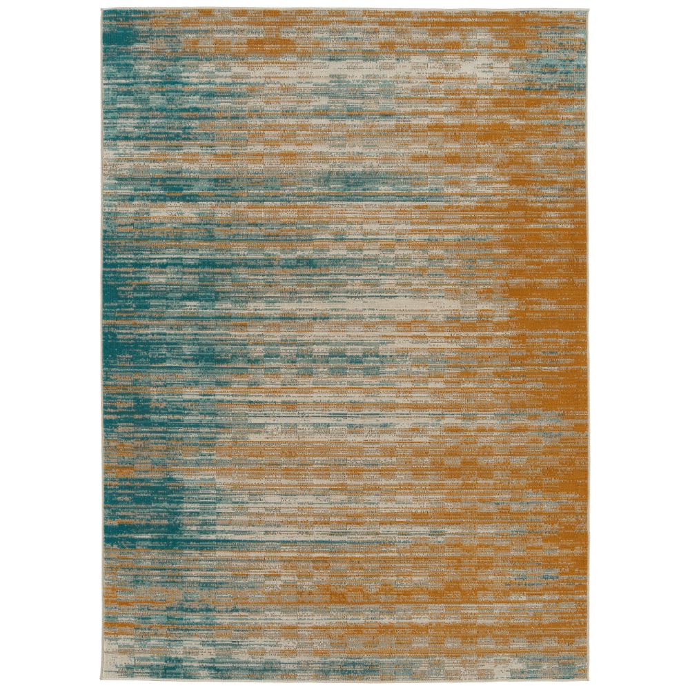 Kaleen Rugs ZUM15-05 Zuma Beach Collection 3 ft. 11 in. X 5 ft. 3 in. Rectangle Rug in Gold/Blue/Turquoise/Sand