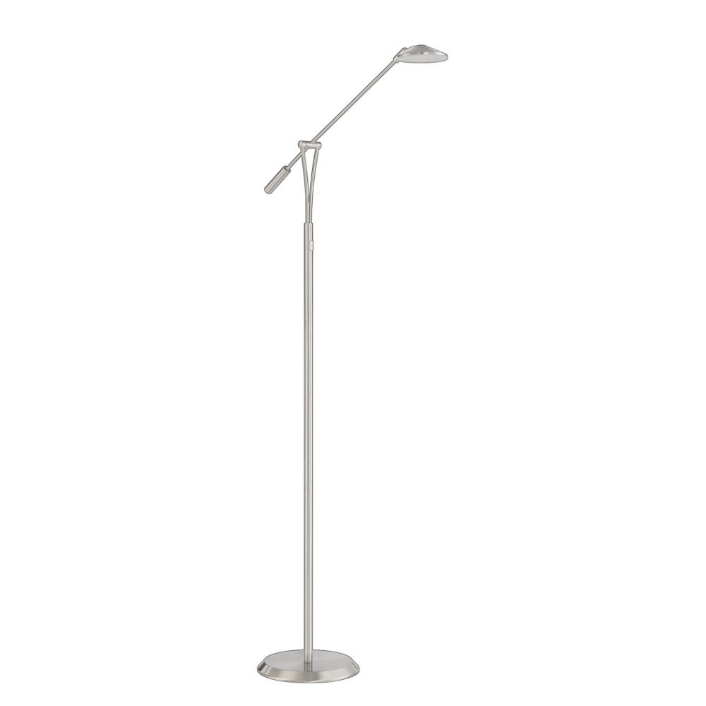 Kendal Lighting FL5015-SN LAHOYA Satin Nickel Floor Lamp