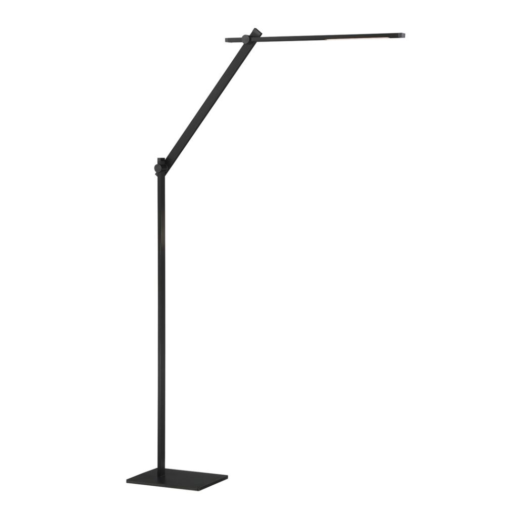Kendal Lighting FL5017-BLK AXOIR Black LED Floor Lamp