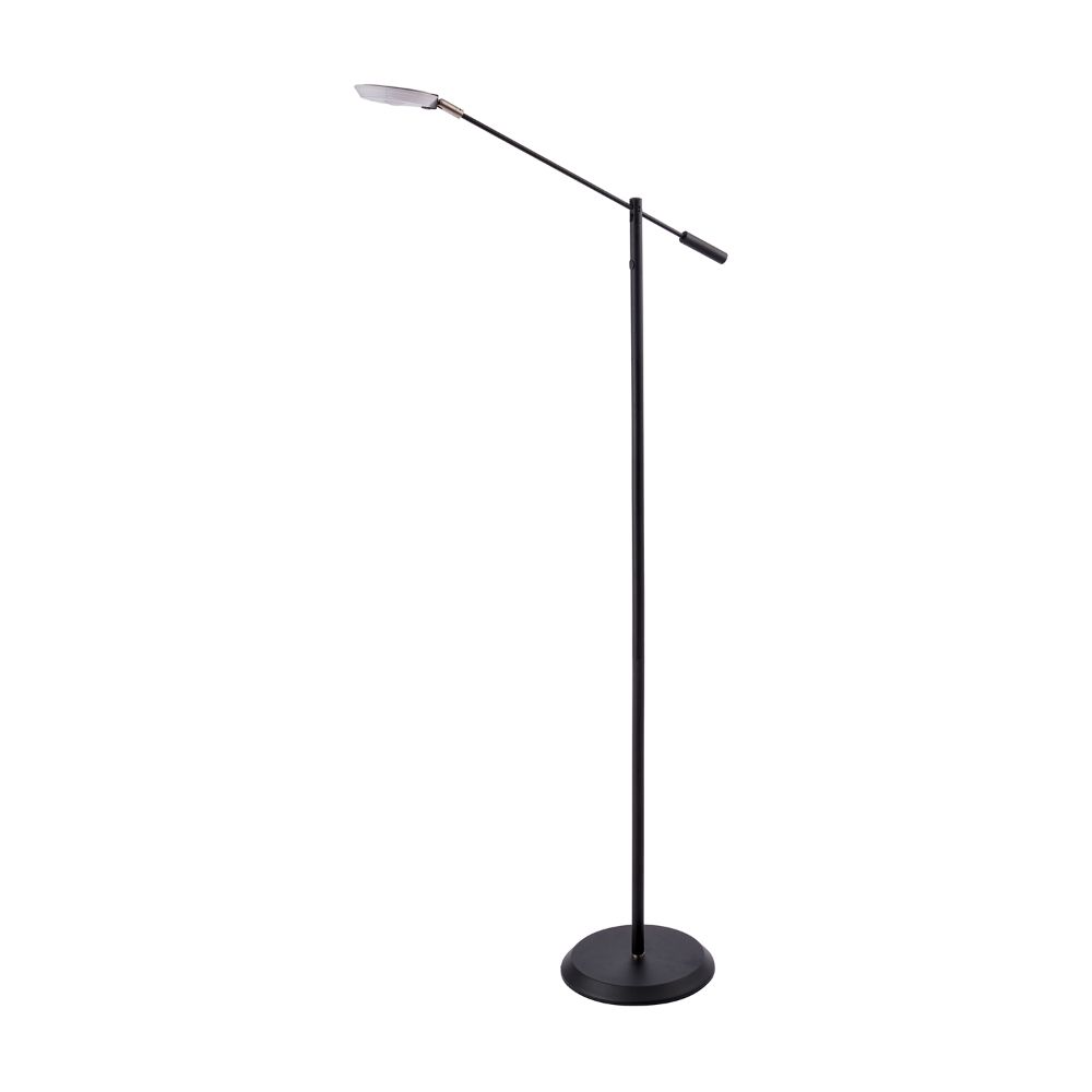 Kendal Lighting FL5021-BLK IGGY LED Floor Lamp in a Black finish 
