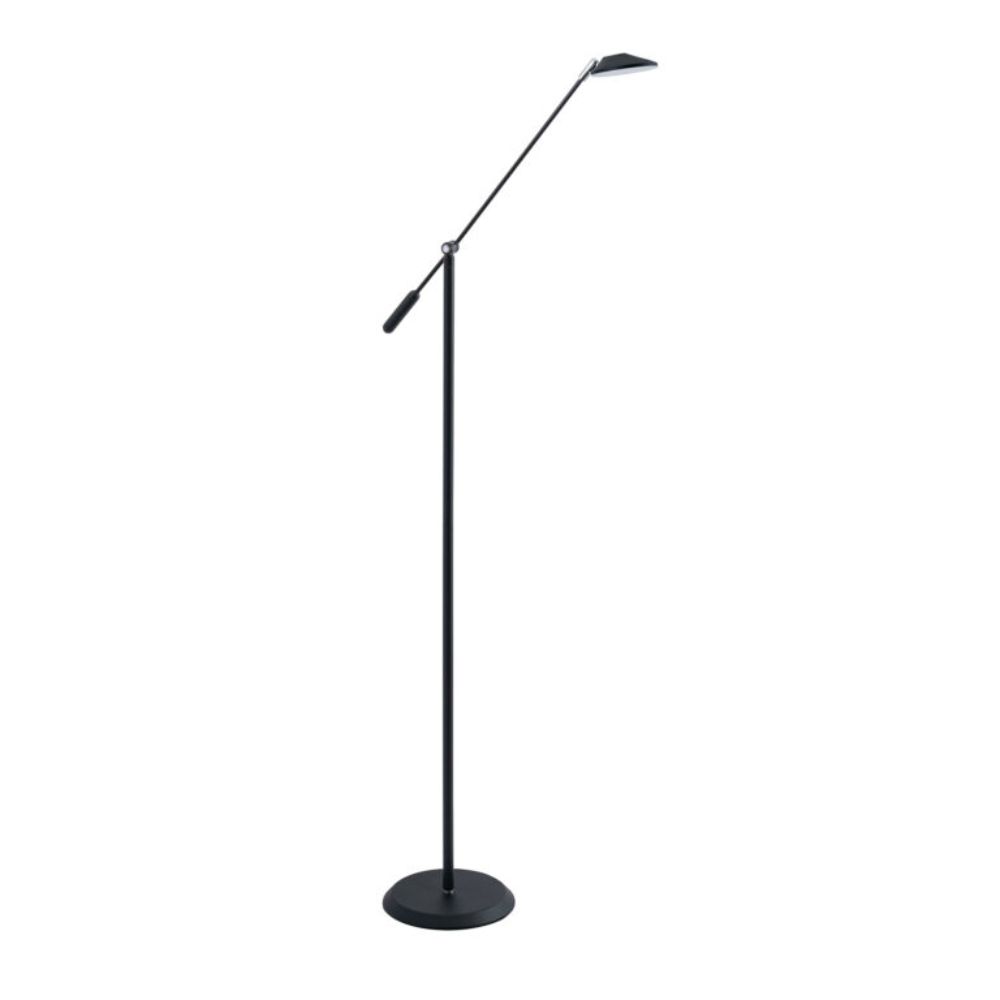 Kendal Lighting FL6001-BLK/CH SIRINO LED Floor Lamp in a Black & Chrome finish