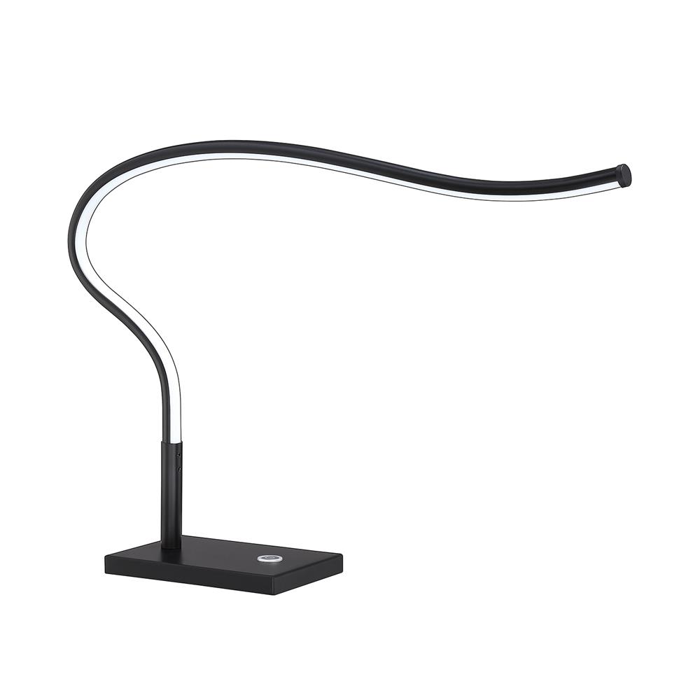 Kendal Lighting PTL5009-BLK Nica 52 In. Black Led Desk Lamp in Black Finish