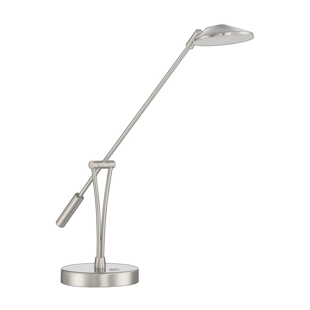 Kendal Lighting PTL5015-SN LAHOYA Satin Nickel Desk Lamp