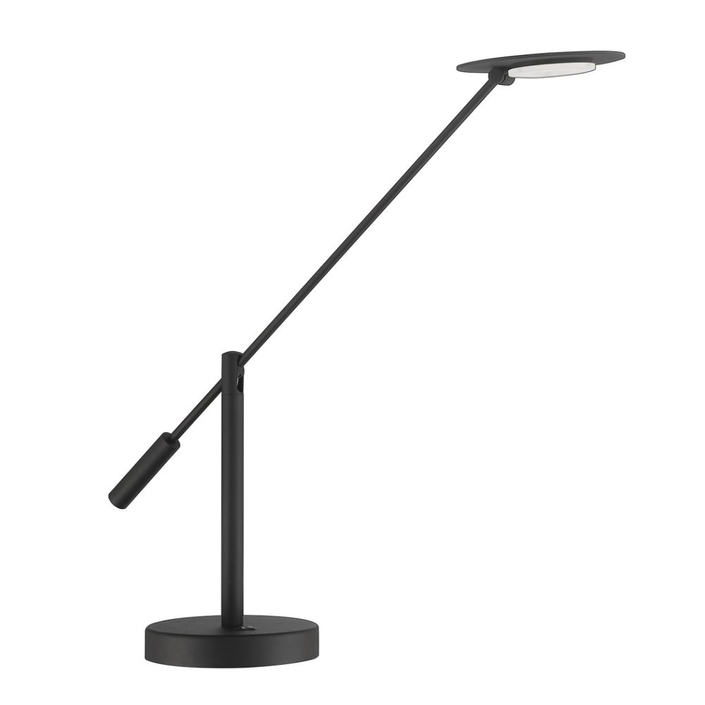 Kendal Lighting PTL5016-BLK REVELATION Black Desk Lamp