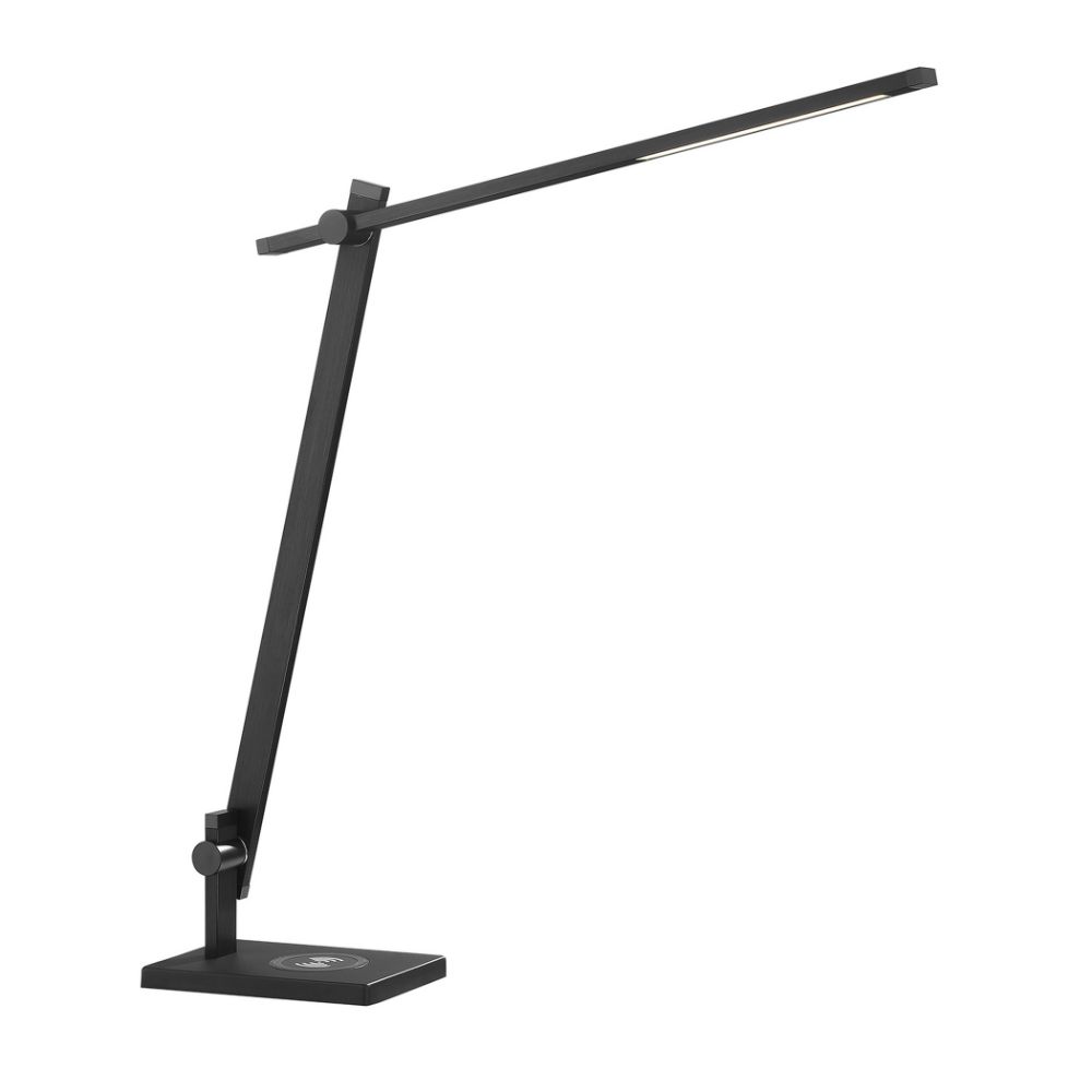 Kendal Lighting PTL5017-BLK AXOIR Black LED Desk Lamp