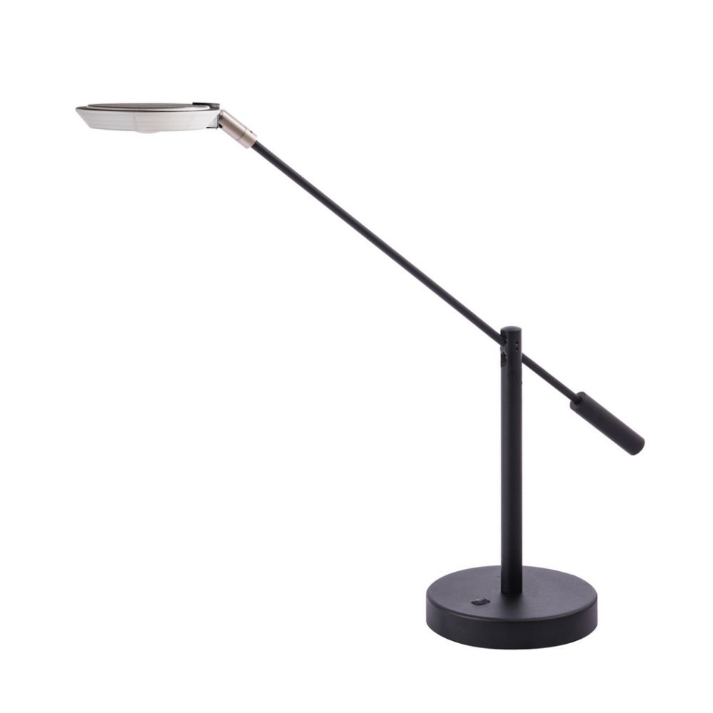 Kendal Lighting PTL5021-BLK IGGY LED Desk Lamp in a Black finish 