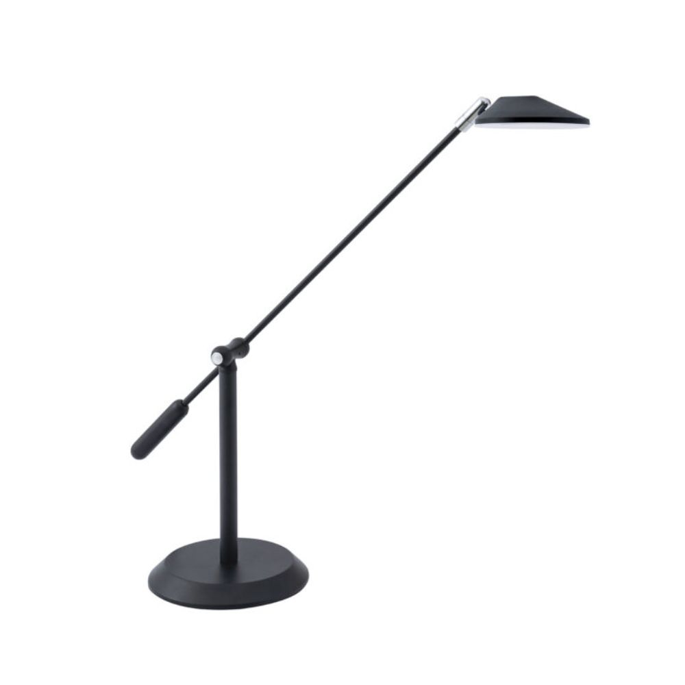 Kendal Lighting PTL6001-BLK/CH SIRINO LED Desk Lamp in a Black & Chrome finish
