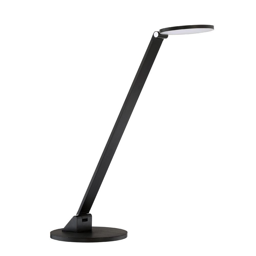 Kendal Lighting PTL8320-BLK ROUNDO series Black LED Desk Lamp