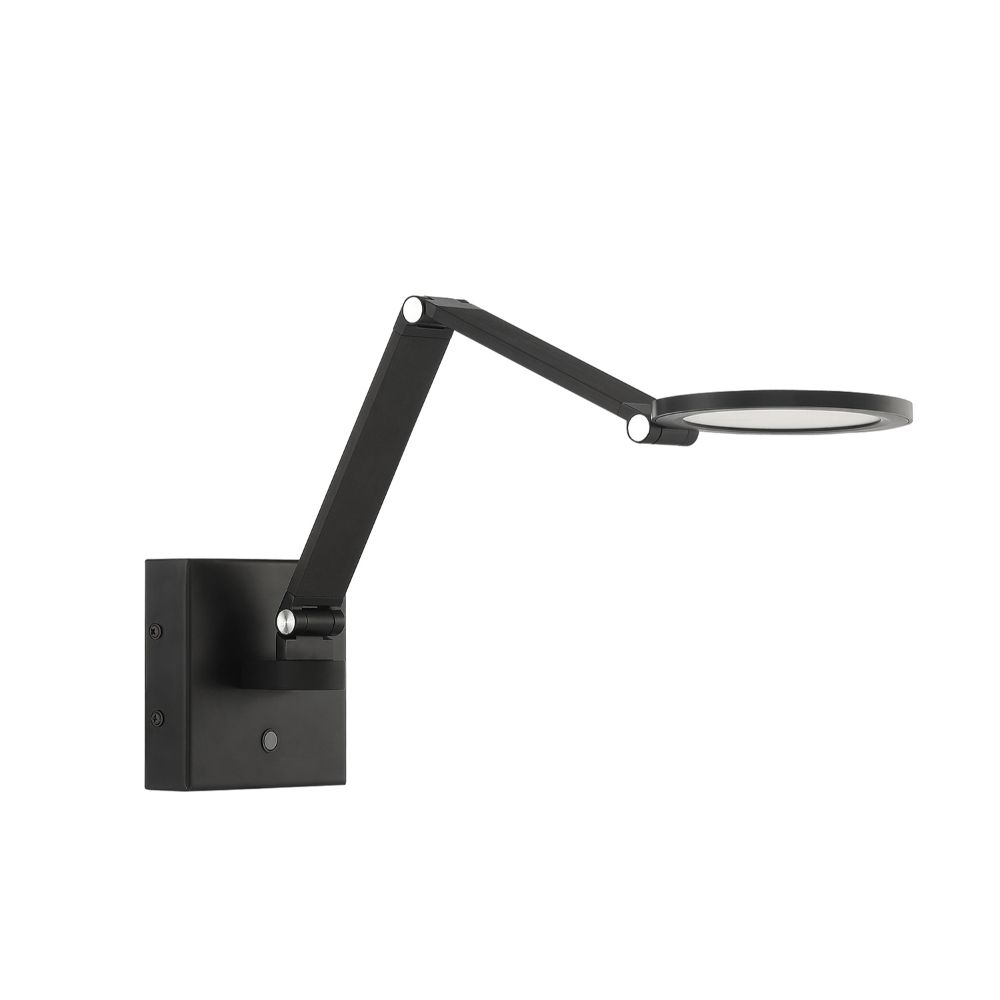 Kendal Lighting SA101-BLK ROUNDO Black LED Swing Arm