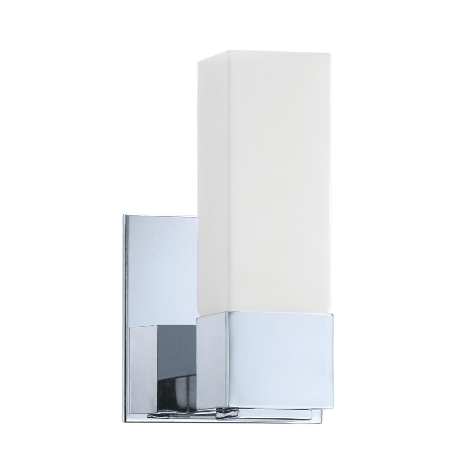 Kendal Lighting VF3400-1L-CH Madison 1 Light Vanity in Chrome with Squared White Glass