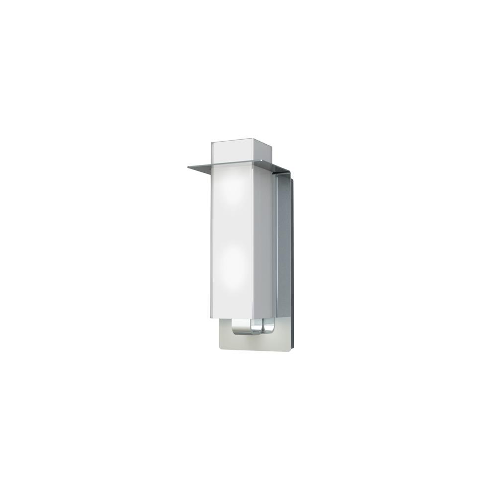 Kendal Lighting VF6800-2L-CH Sovren 2 Light Vertical Vanity in Chrome Featuring Squared White Glass
